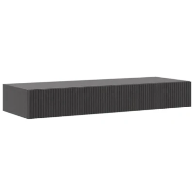 Abbildung von Selsey Schminktisch Makeup Tisch Frisiertisch Kosmetiktisch 110 cm Mit 2 Schubladen Hängend Portland Schwarz Nolie
