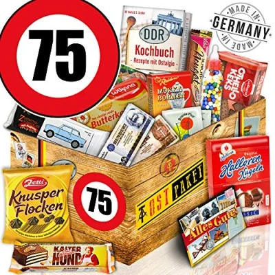 Abbildung von Süssigkeiten Geschenk Ossi Paket L Geburtstag 75 Geschenke Mama