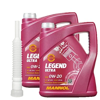 Abbildung von 2 x5l, MANNOL 7918 Legend Ultra 0W 20 API SP (RC) + Ausgießer