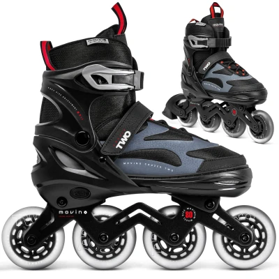 Abbildung von Erwachsene Freeride Inline skates Inliner für Herren Movino Cruzer Two Schwarz
