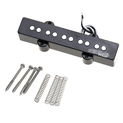 Abbildung von Wilkinson M serie WOJB5 Variable GaussKlassische Keramik Jazz Bass Tonabnehmer Hals Pickup für 5 Saiter JB Style E Bass,Schwarz