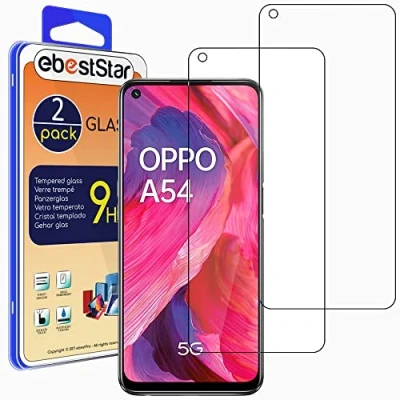 Abbildung von ebestStar {2 Stück) Panzer Schutz Glas für Oppo A54 5G A74 5G, 3D Displayschutz, 9H gehärte Glas, Abgerundete, Blasenfrei