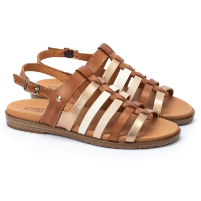 Abbildung von Pikolinos Plana Formentera WQ Riemensandalette, Damen, Größe: 40, Light brown Schuhe