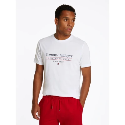 Abbildung von Tommy Hilfiger Center Stack TEE Tshirt print, Herren, Größe: 3XL, White