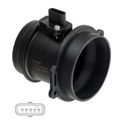 Abbildung von DELPHI AF10406 12B1 Luftmassenmesser AUDI: Q5, Q7, A6 C6 Avant, VOLKSWAGEN: Touareg I, II