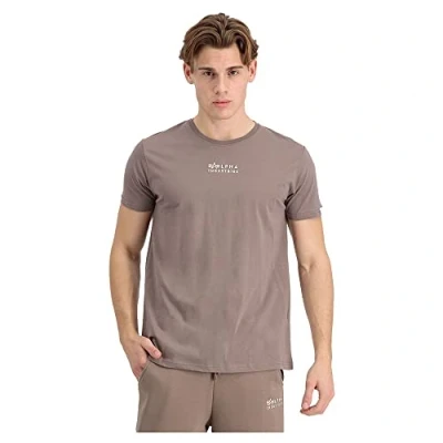 Abbildung von Alpha Industries Organics EMB T Shirt für Herren Organic Brown