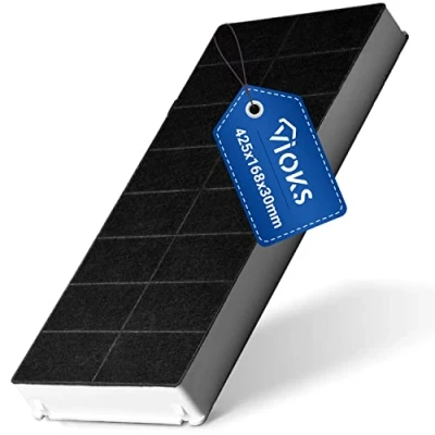 Abbildung von VIOKS Kohlefilter für Dunstabzugshaube Ersatz Neff 296178 Aktivkohlefilter Dunstabzug Kohlefilter/Aktivkohlematte Dunstabzug/Kohlefilter 430x175mm Abzugshaube/Dunstabzugshaube Filter