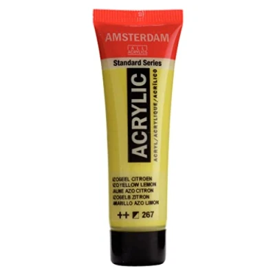 Abbildung von Amsterdam Standard Series Acrylic 20 ml Azogelb Zitrone 267 Halbdeckende, lichtechte Farbe mit Satin Finish