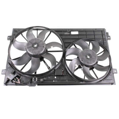 Abbildung von VEMO Original Quality V15 01 1869 Lüfter 360/295 220/150 mit Kühlerlüfterrahmen (Zarge) VOLKSWAGEN: Passat CC, B6 Limousine, Touran I