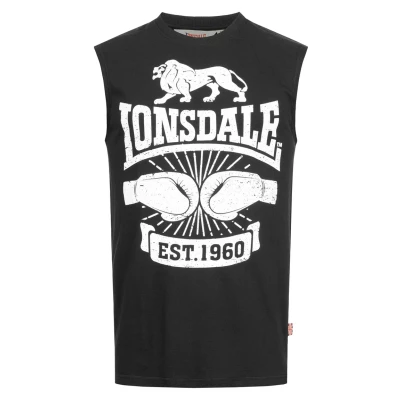 Abbildung von Lonsdale Herren Cleator T Shirt, Schwarz, S EU
