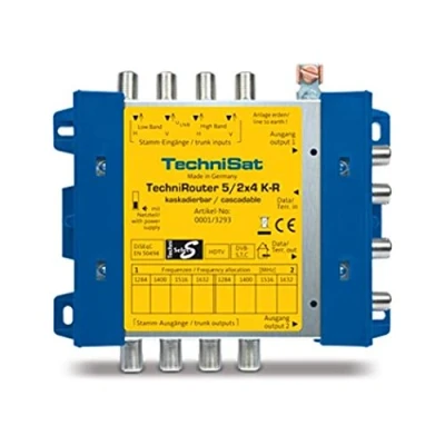 Abbildung von TechniSat TECHNIROUTER 5/2x4 K R Kaskade für Digitale Einkabellösung (DiSEqC, EN 50494, Rückkanal tauglich, 1 Orbitposition ohne Einschränkungen, in Multischalterverteilung integrierbar)