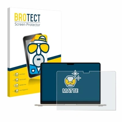 Abbildung von BROTECT Entspiegelungs Schutzfolie für Apple MacBook Air 15&quot; M3 2024 Matte Displayschutz Folie, Anti Reflex, Fingerprint