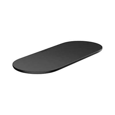 Abbildung von hansgrohe Deckel &quot;WallStoris&quot;, 25x0,5 cm, für Ablagekorb, mattschwarz
