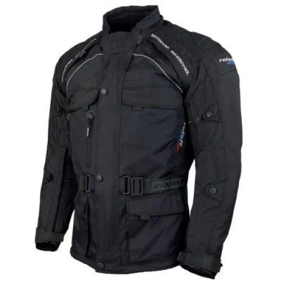 Abbildung von roleff Motorradjacke Liverpool RO Unisex, Mit Sicherheitsstreifen, 4 Taschen