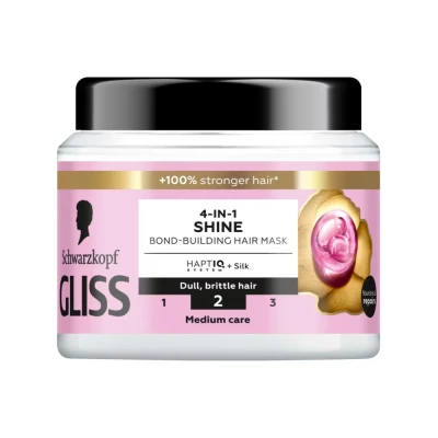 Abbildung von Schwarzkopf Gliss 4 In 1 Shine Bond Building Hair Mask 400 ml