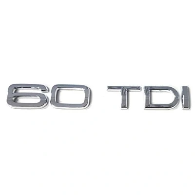 Abbildung von Audi 4N0853744D2ZZ Schriftzug 60 TDI Emblem Logo Aufkleber Diesel chrom glänzend