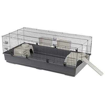 Abbildung von Ferplast Kaninchenkfig Rabbit Tierunterkunft 140x71x51 cm Grau S...