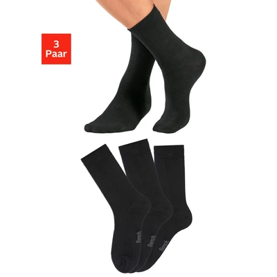 Abbildung von Bench 3 PACK Socken, Herren, Größe: 39 42, Schwarz
