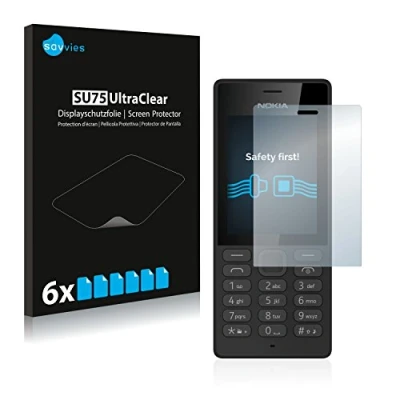Abbildung von Savvies 6 Stück Schutzfolie für Nokia 150 2016 Displayschutz Folie Ultra Transparent