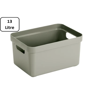 Abbildung von SUNWARE Sigma Home Box 13 Liter ohne Deckel 35,2 x 25,3 18,3 cm hellgrün
