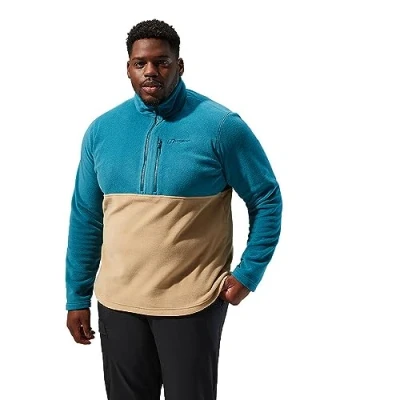 Abbildung von Berghaus Prism Half Zip Polartec Fleece für Herren, Deep Ocean/Kelp, M