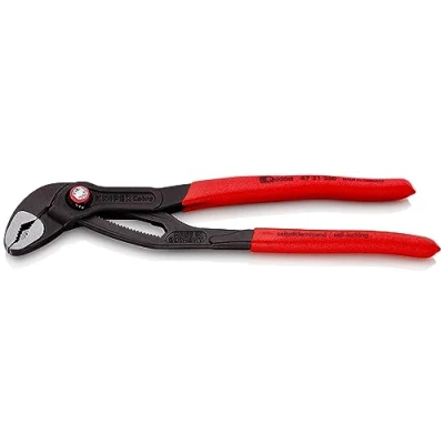 Abbildung von KNIPEX Wasserpumpenzange Cobra QuickSet grau atramentiert 250 mm