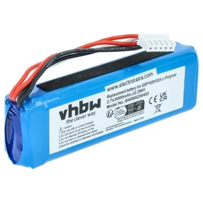 Abbildung von vhbw Akku Ersatz für JBL GSP1029102A (Version 2) Lautsprecher Boxen Speaker (6000mAh, 3,7V, Li Polymer)