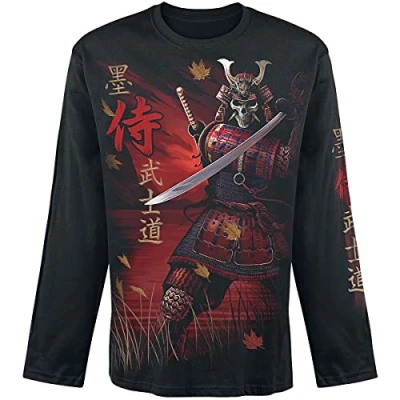 Abbildung von Spiral Samurai Longsleeve T Shirt Schwarz L