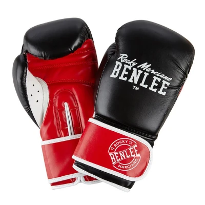 Abbildung von Benlee Boxhandschuhe aus Kunstleder Carlos Black/Red/White 12 oz