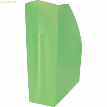 Abbildung von 3 x Exacompta Stehsammler The Magazin 292x110x320mm lemongrün transluz