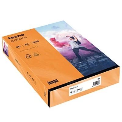 Abbildung von 5 x Inapa Multifunktionspapier tecno colors A3 80 g/qm VE=500 Blatt or