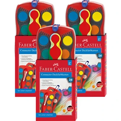 Abbildung von FABER CASTELL Wasserfarbkasten 24 Farben