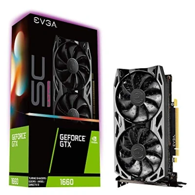 Abbildung von EVGA GeForce GTX 1660 SC Ultra Gaming, 6GB GDDR5, Dual Fan, Metal Backplate, 06G P4 1067 KR