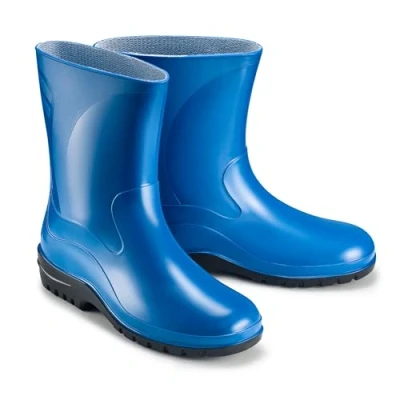 Abbildung von ESTRO Gummistiefel Damen Halbhoch Wasserdicht Regenschuhe Regenstiefel Regenstiefeletten K007 (39 EU, Blau)