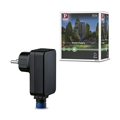 Abbildung von Paulmann Trafo &quot;Outdoor Plug &amp; Shine Power Supply Schwarz Kunststoff&quot;, (Packung, 1 St.), IP44 230/24V DC 21W