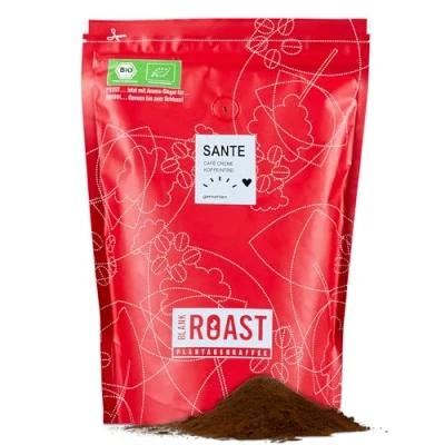 Abbildung von Blank Roast SANTE 1kg Bio Kaffeebohnen koffeinfrei 100% Arabica aus Peru schonend &amp; umweltfreundlich entkoffeiniert säurearm mit voller Crema ideal für jede Zubereitungsart
