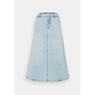 Abbildung von ONLY Onlmindy Loose Skirt Jeansrock, Damen, Größe: Medium, Light blue denim
