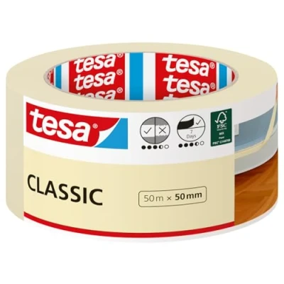 Abbildung von 6 x Tesa Maler Kreppband Classic 50m:30mm beige