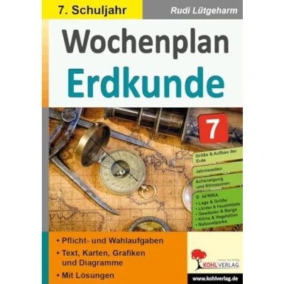 Abbildung von Wochenplan Erdkunde / Klasse 7: Jede Woche übersichtlich auf einem Bogen