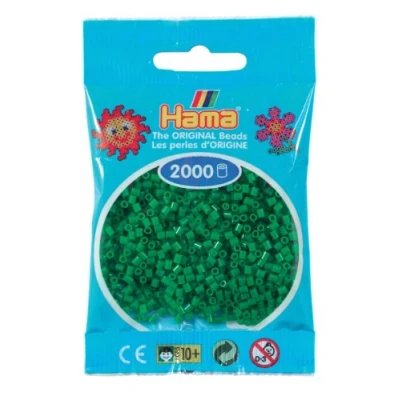 Abbildung von Hama Perlen 501 10 Mini Perlen, 2000 Stück grün