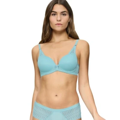 Abbildung von Triumph AURA Spotlight Bügel BH, Damen, Größe: 70E, Silver blue