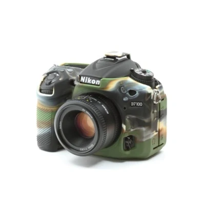 Abbildung von easyCover Silikon Kameratasche Schutz für Ihre Kamera Nikon D7100/D7200 Camouflage