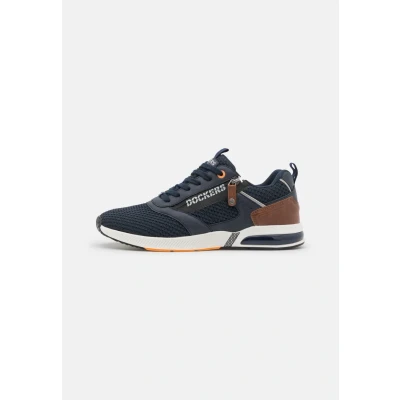 Abbildung von Dockers by Gerli Herren Low Top Sneaker, Männer Halbschuhe,straßenschuhe,Strassenschuhe,Sportschuhe,Freizeitschuhe,Navy,48 EU