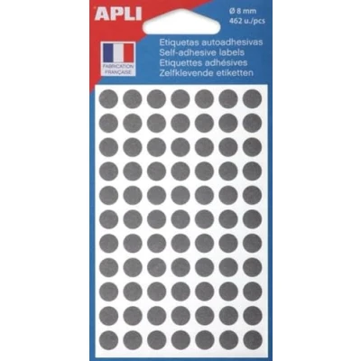 Abbildung von APLI 102219 Packung mit 462 grauen Tabletten Ø 8 mm
