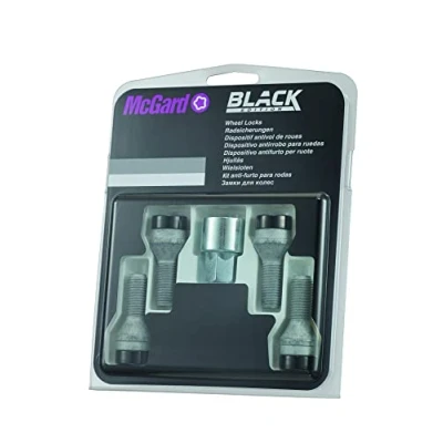 Abbildung von McGard 27.284SUB Satz Radsicherungsschrauben Kegelbund 60 M12x1,25 SW17 Gesamtlänge 54,0mm Schaftlänge 25,6mm schwarz