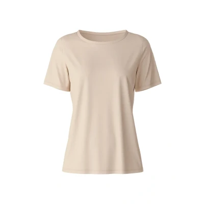 Abbildung von Calida Kurzarm Nachtwäsche Shirt, Damen, Größe: 48/50, Dune beige