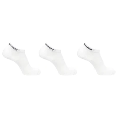 Abbildung von Salomon Flow Low 3 pack Unisex Socken, Rutschfester Sitz, Schützender Komfort, Dämpfung, Weiß, 39 41