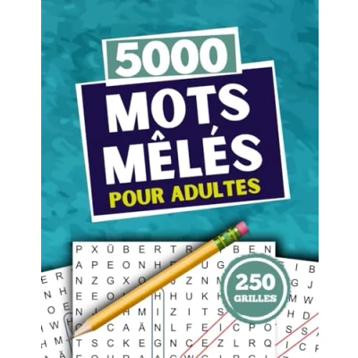 Abbildung von Mots Mêlés Adultes: 5000 Mots, 250 Grilles, Gros Caractères, pour Adultes et Seniors, Vol.2