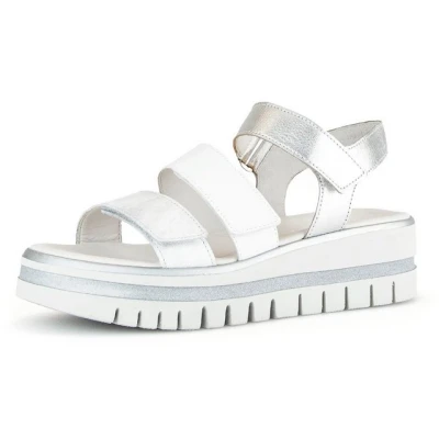 Abbildung von Gabor Plateausandalette, Damen, Größe: 37, Silber Schuhe
