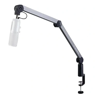 Abbildung von THRONMAX Caster Boom Stand (S1) USB Version Desk C Clamp, Internal Spring Design and Hidden Cable Management, Dark Grey